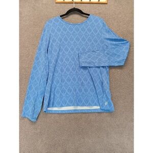 Hang Ten Women's XL Blue Athletic Top Long Sleeve